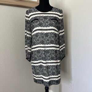 J.Crew Collection Floral Lace Tassel Print Sheath Dress